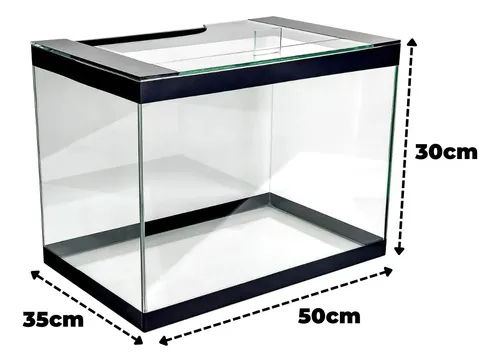 Aquário de Vidro 50L